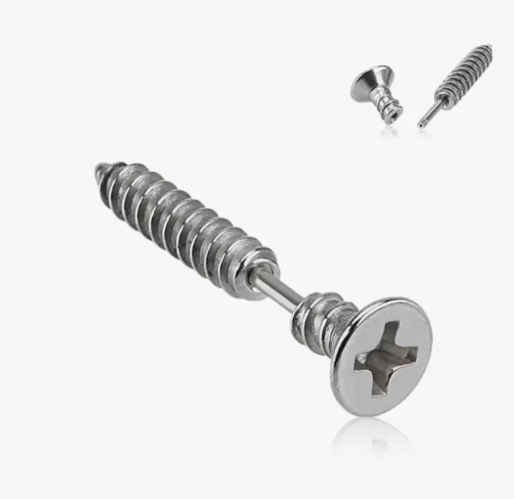 Screw earring