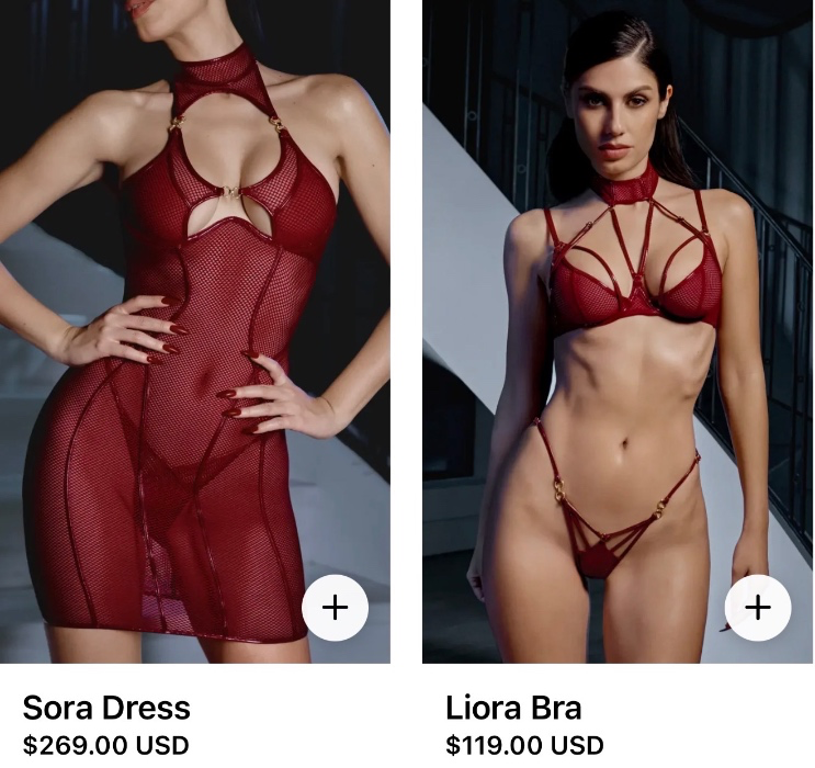 Marie Mur Villain Era Dress, Thong, Bra