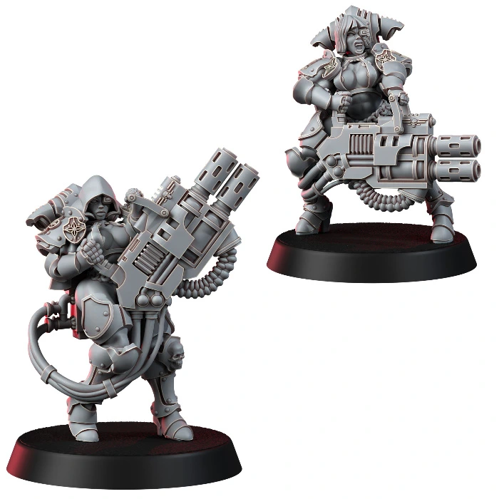 BATTLE NUN MAGMA CANNONS LIGHT ARMOR