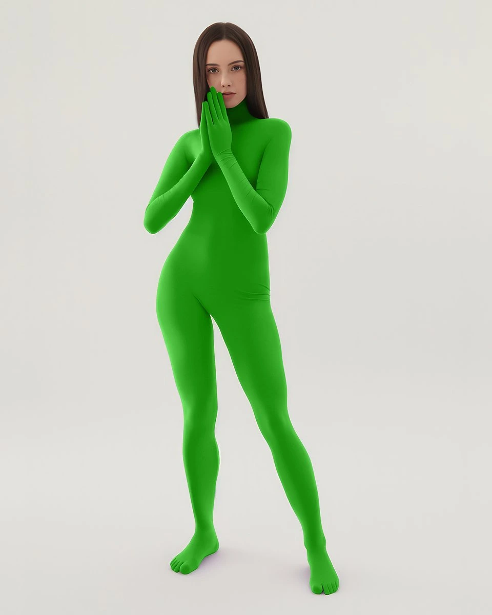 WeLoveColors Second Skin Catsuit - Style# 5010 Kelly Green One Size