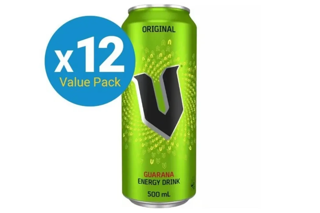 V Energy Drink Can - Original 500ml (12 Pack)