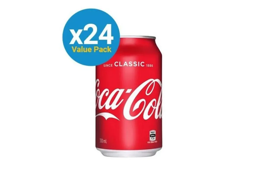 Coca-Cola Soft Drink Cans - 330ml