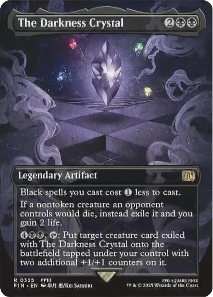 The Darkness Crystal (Borderless) [Near Mint Foil]