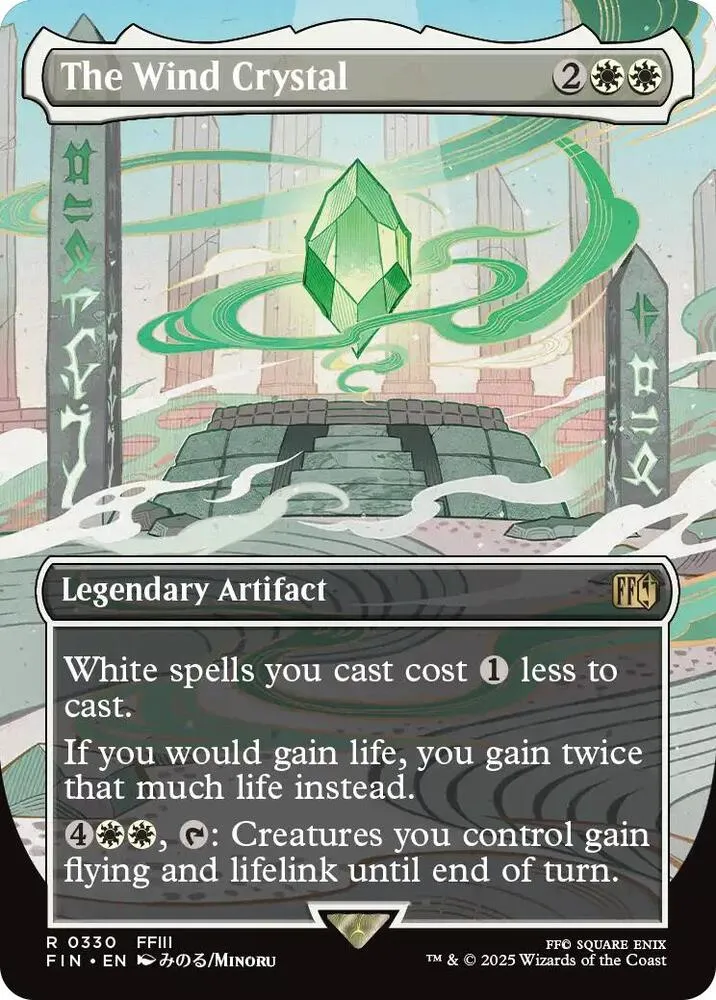 The Wind Crystal (Borderless) [Near Mint Foil]