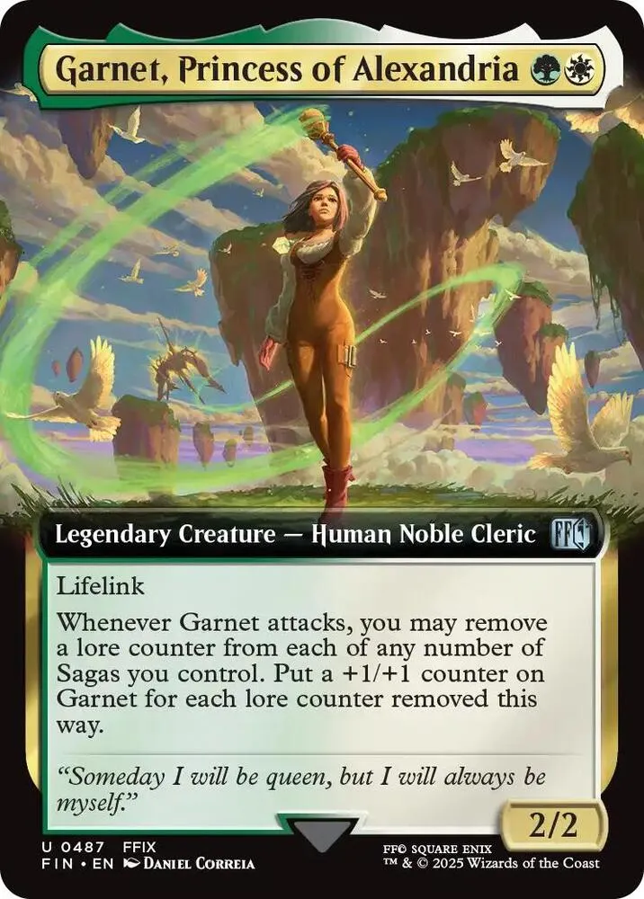 Garnet, Princess of Alexandria (Extended Art) [Near Mint Foil]
