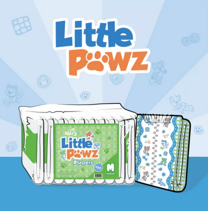 LittlePawz | Pack - 10 Diapers / Large / No Scent