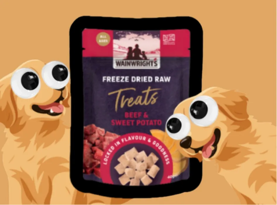 Wainwrights Freeze-Dried Raw Dog Treats Beef & Sweet Potato | 40g