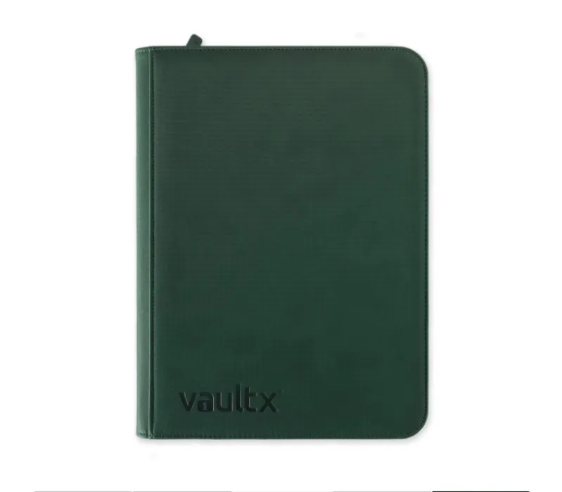 VaultX 9-Pocket Exo-Tec® Zip Binder | Forest Green