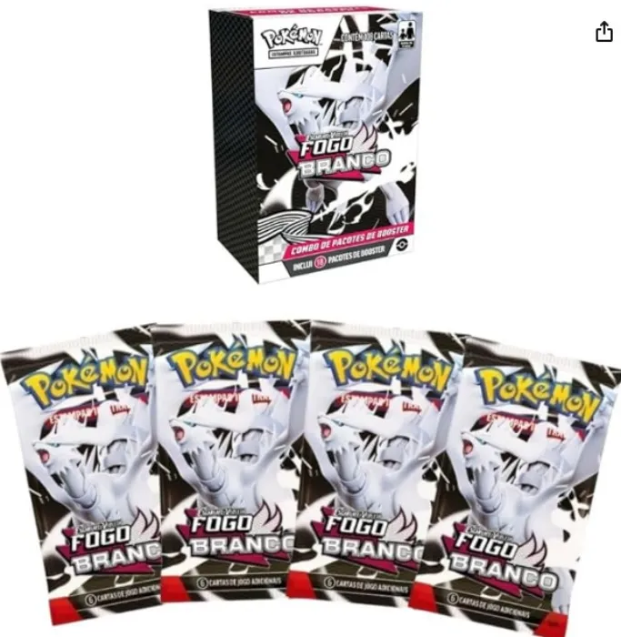 Pokémon TCG, Combo De Booster Pokémon EV10.5 Fogo Branco | Amazon.com.br