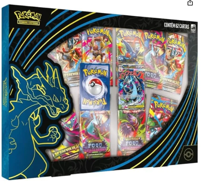 Pokémon TCG, Coleção Mega Charizard X EX, Carta Laminada Promocional | Amazon.com.br