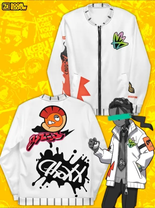 Pokemon Legends ZA inspired Naveen Cosplay Unisex Bomber Jacket