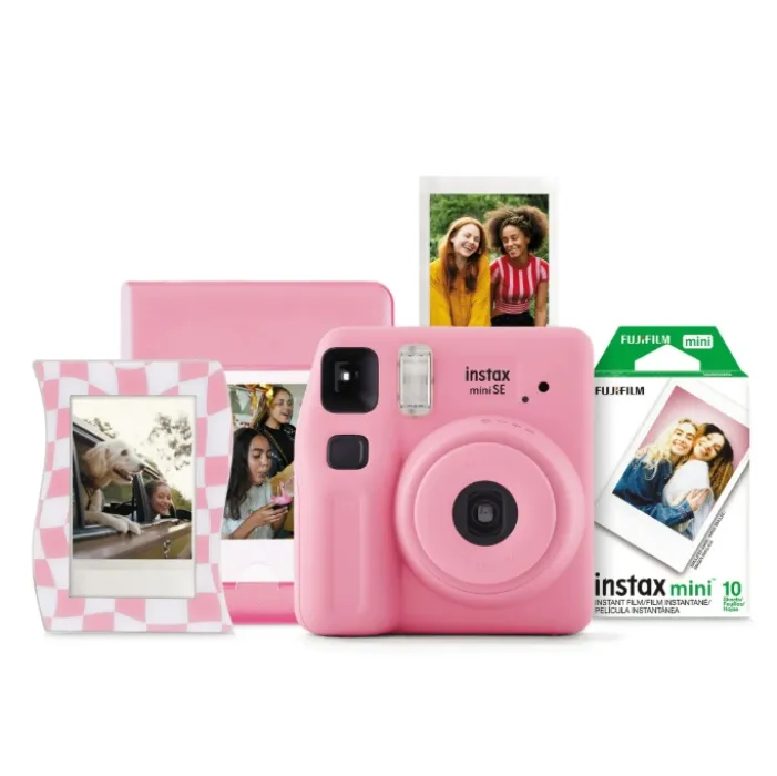 Fujifilm Instax® Mini SE Instant Camera Bundle, Pink