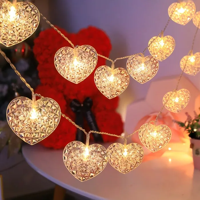 Heart-Shaped String Lights