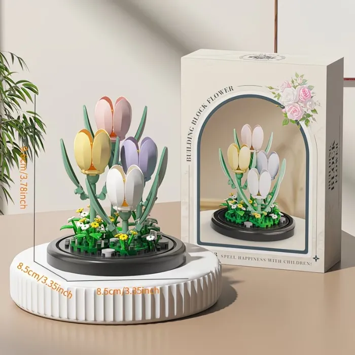 Artificial Flowers Building Blocks - Tulips