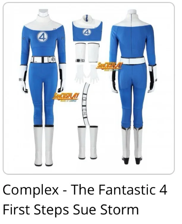 The Fantastic 4 First Steps Sue Storm Cosplay Costumes Invisible Woman Suit