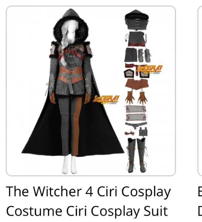 The Witcher 4 Ciri Cosplay Costume Ciri Cosplay Suit Top Level