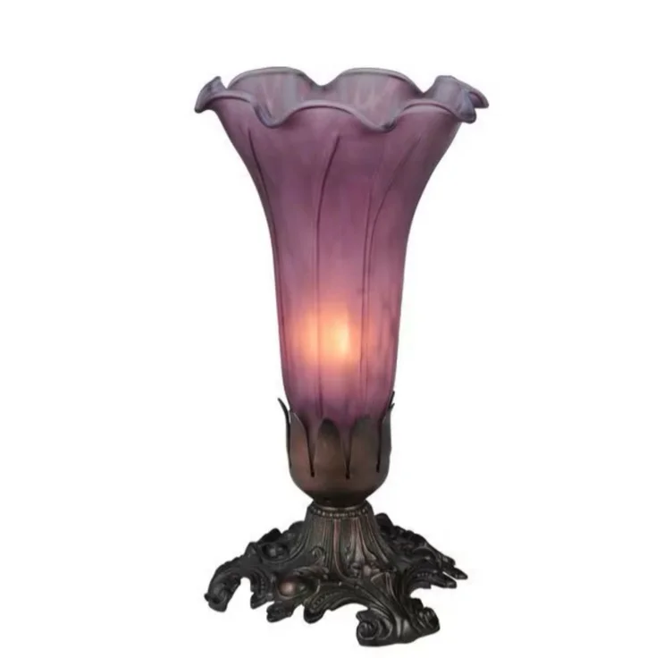 Lavender Pond Lily 8 Inch Accent Lamp | Capitol Lighting 1800lighting.com