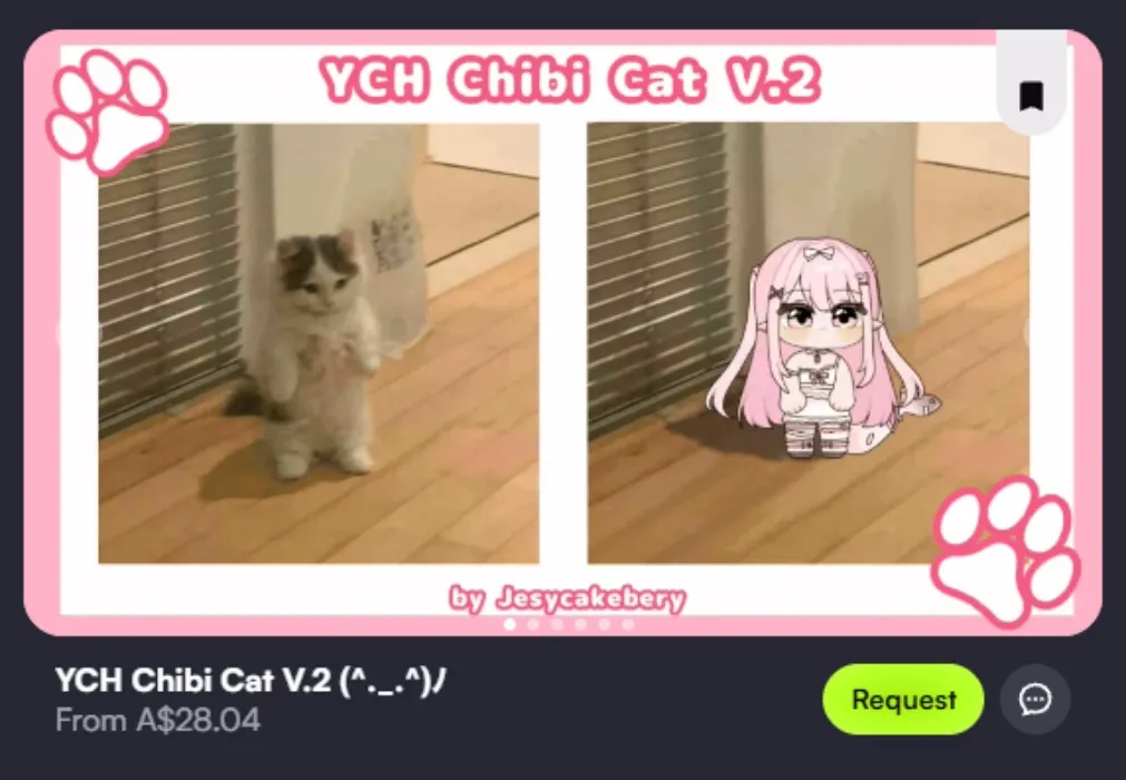 Vgen- artwork cat chibi