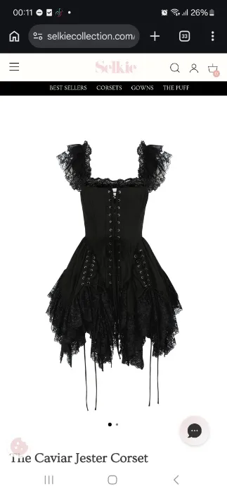 Caviar Jester Corset Dress
