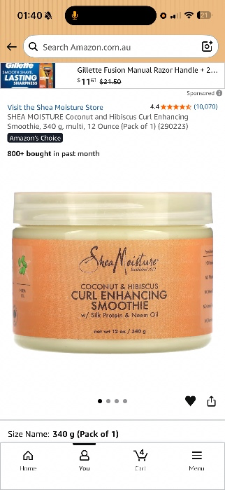 SHEA MOISTURE Coconut and Hibiscus Curl Enhancing Smoothie, 340 g, multi, 12 Ounce (Pack of 1) (290223) : Amazon.com.au: Beauty