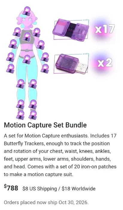 SlimeVR Butterfly Trackers