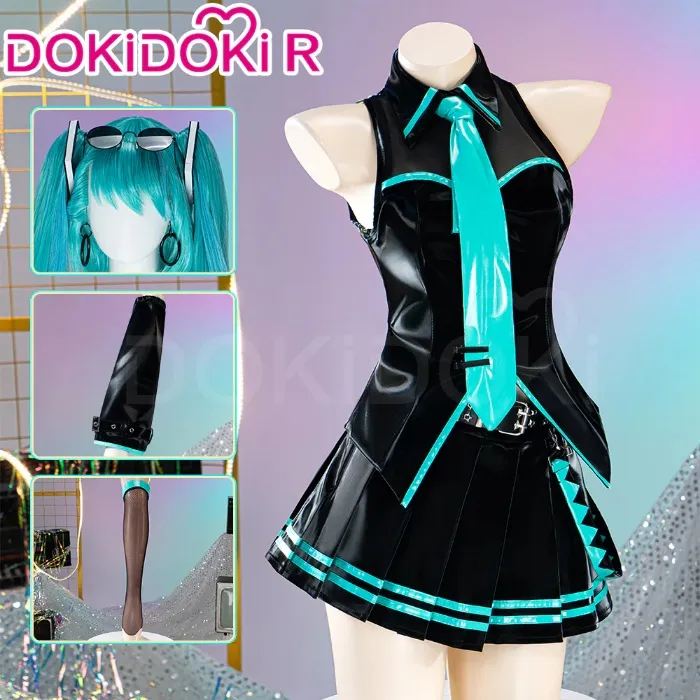 【In Stock】【Size XS-XL】DokiDoki-R Cosplay 16th Anniversary Costume Black Green Suit | Costume Only-S-In Stock