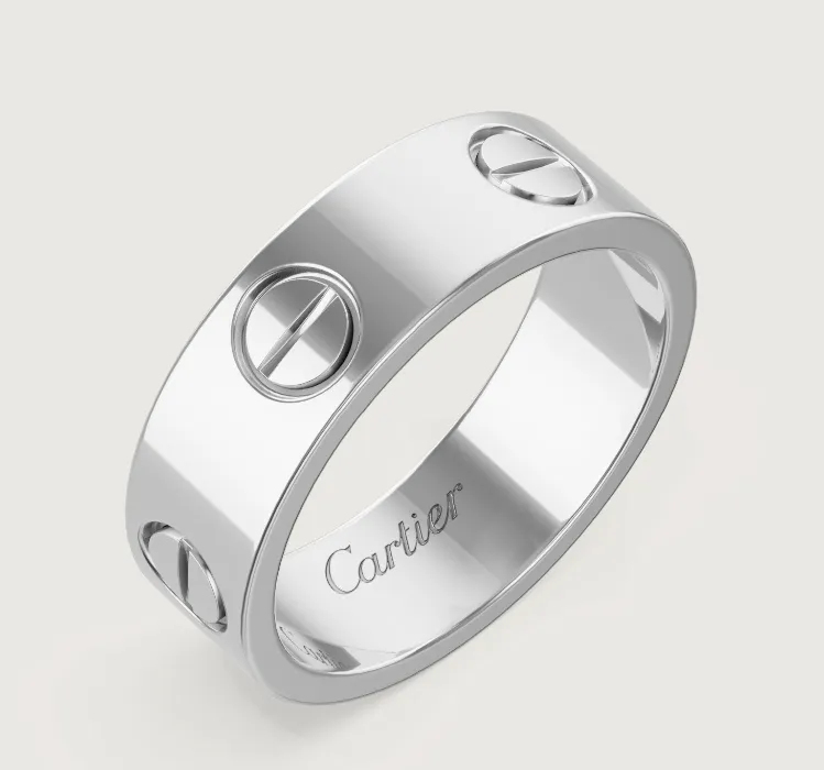 LOVE ring, classic model platinum