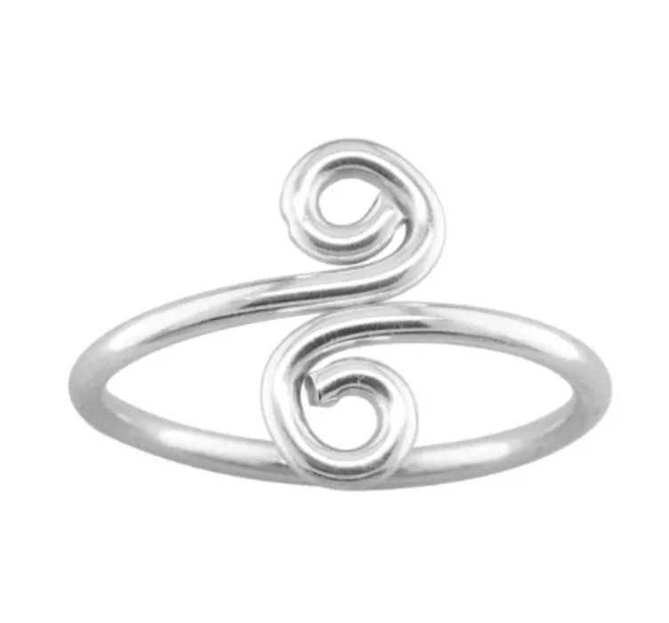 Swirl Toe Ring