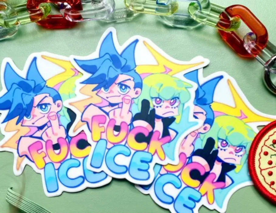 F ice promare stickers