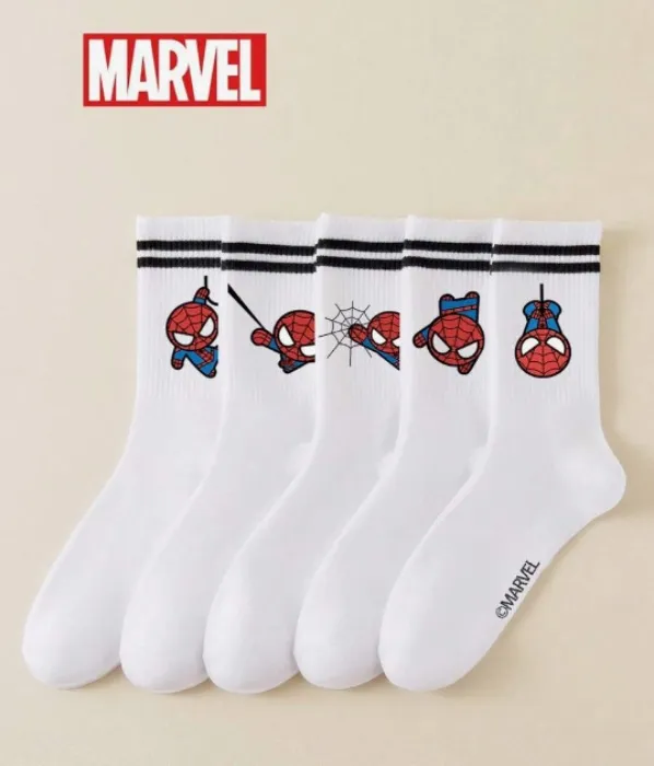 ♡ 5 Pair of Spider-Man Socks ♡