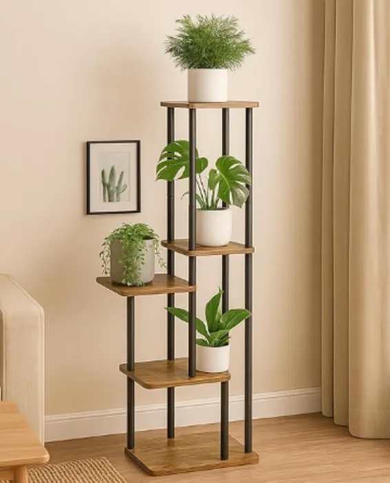 Bluelander Plant Stand 108*24*24 cm, 5 Flower Stand