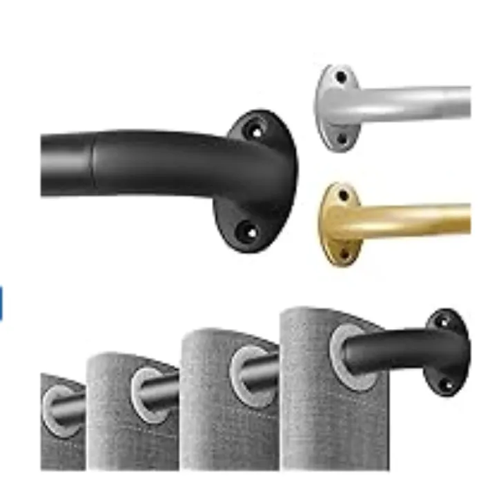 Window curtain rods, adjustable curtain rod