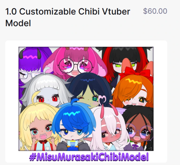 live2D customizable Chibi model 