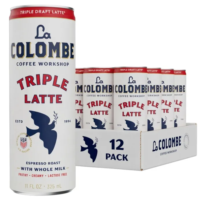 La Colombe Coffee, Triple Draft Latte, 11 fl oz Cans (Pack of 12), Coffeehouse Quality Cold Brew, Specialty Grade Coffee Beans, Ready-to-Drink On-the-Go