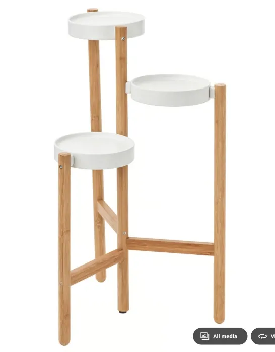 SATSUMAS Plant stand - bamboo/white 78 cm (30 ¾ ")