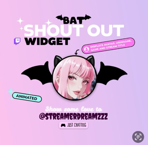 Shout Out Bat Widget