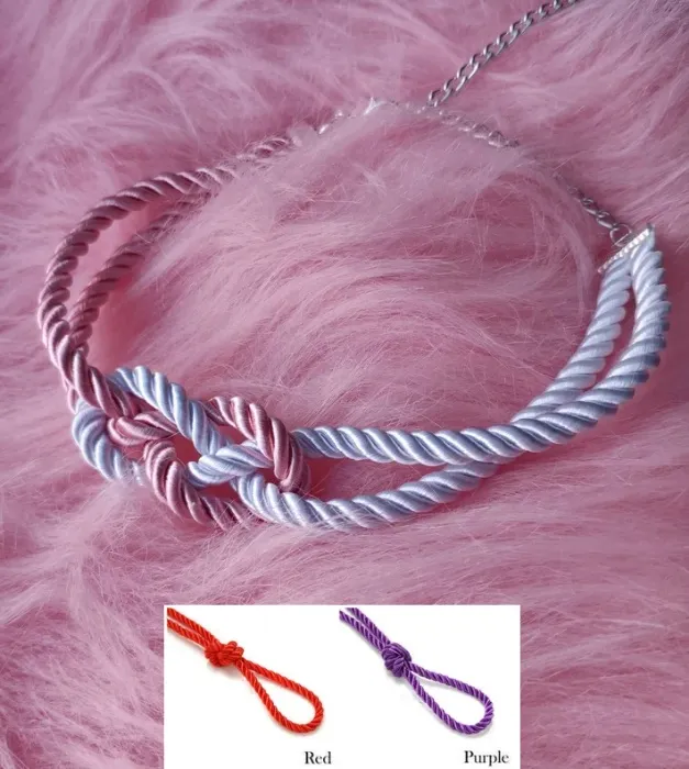 Shibari rope necklace