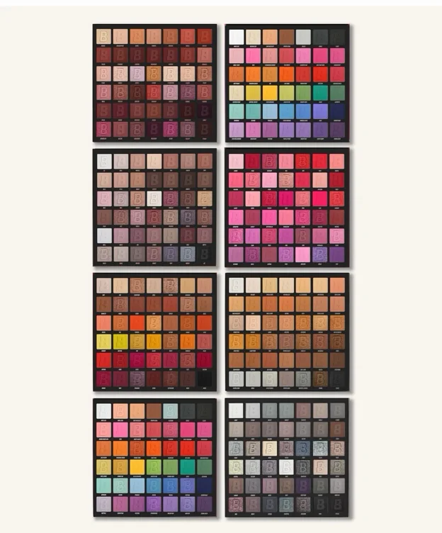 The full Bay Beauty eyeshadow palette sets