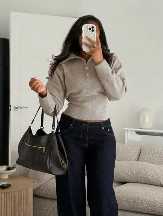 Gelo | Beige Fall Sweater