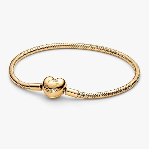 Heart Clasp Snake Chain Bracelet