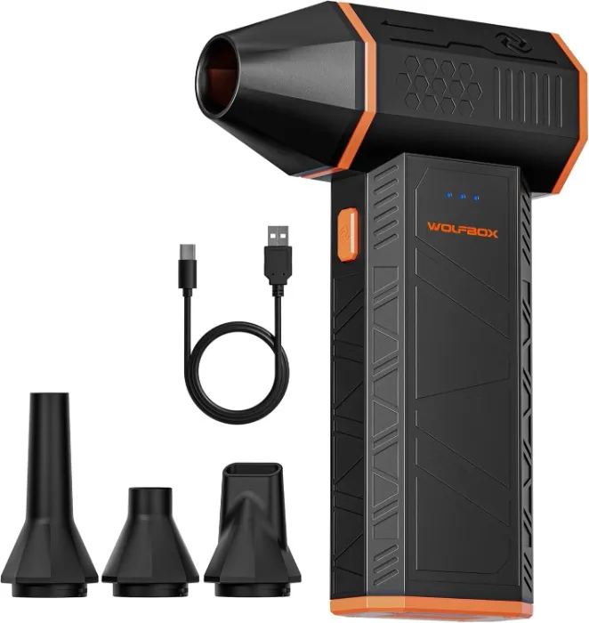 WOLFBOX MF50 Compressed Air Duster-110000RPM Super Power Cordless Air Duster