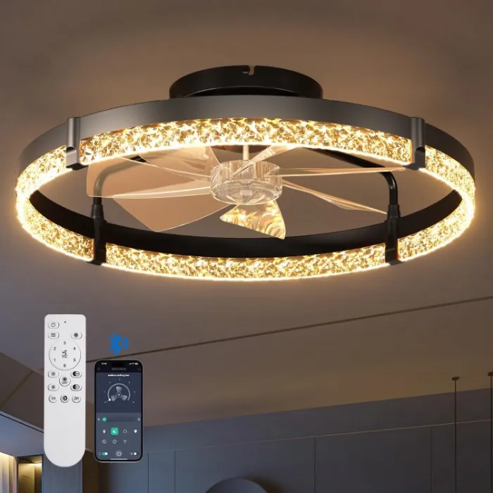 Low Profile Ceiling Fans with Lights and Remote