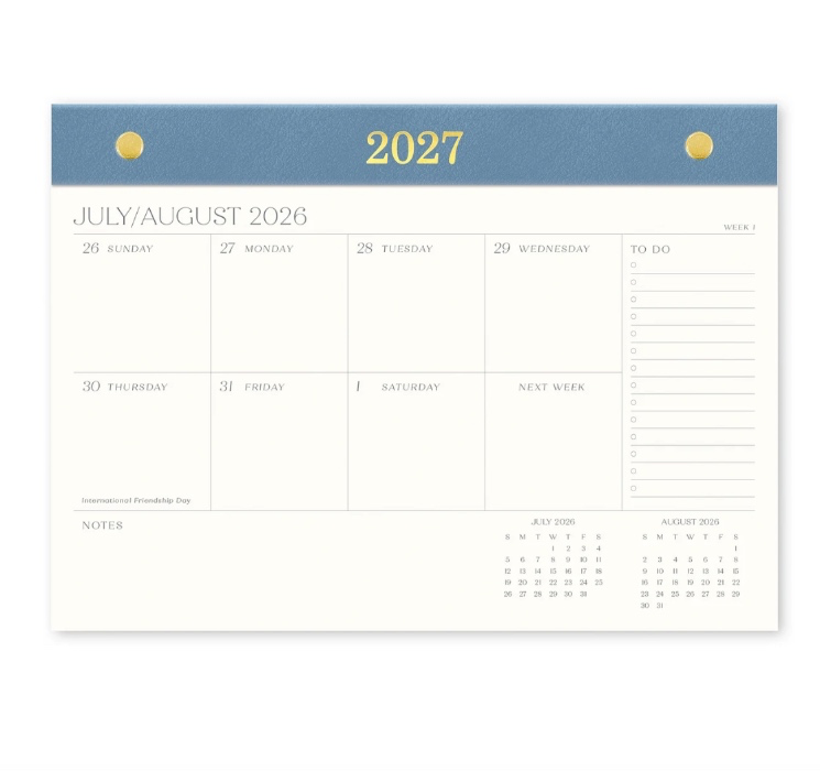 2027 Weekly Planner