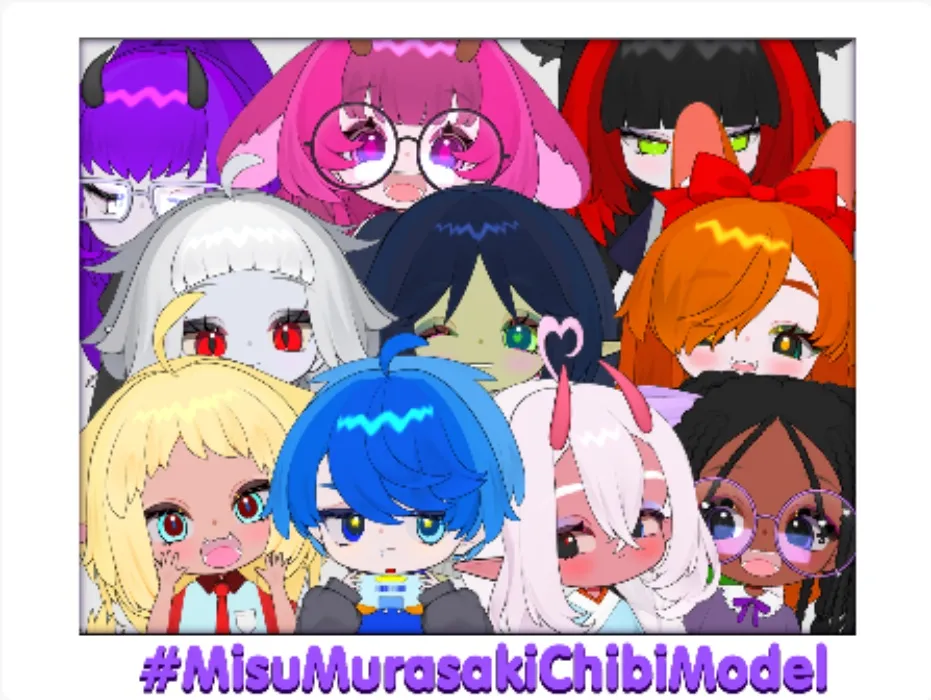 1.0 Customizable Chibi Vtuber Model