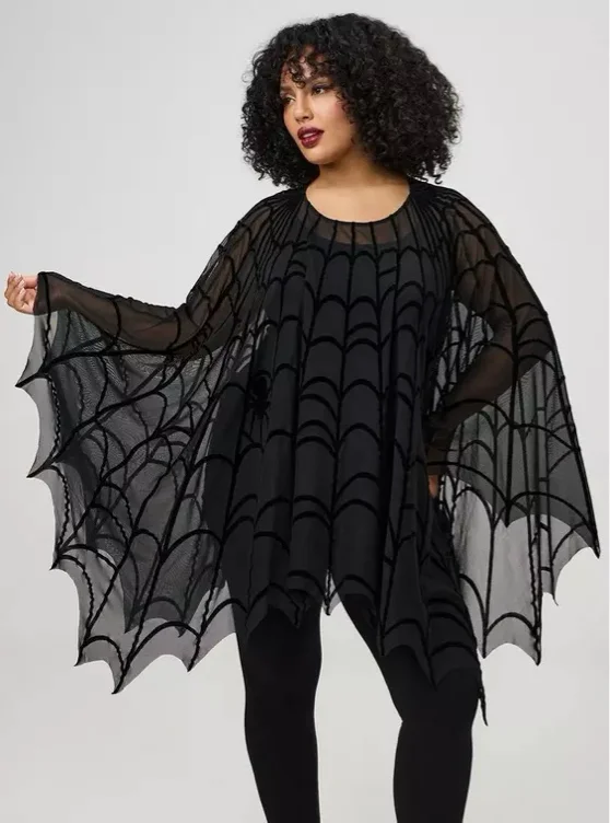 Spiderweb Mesh Poncho