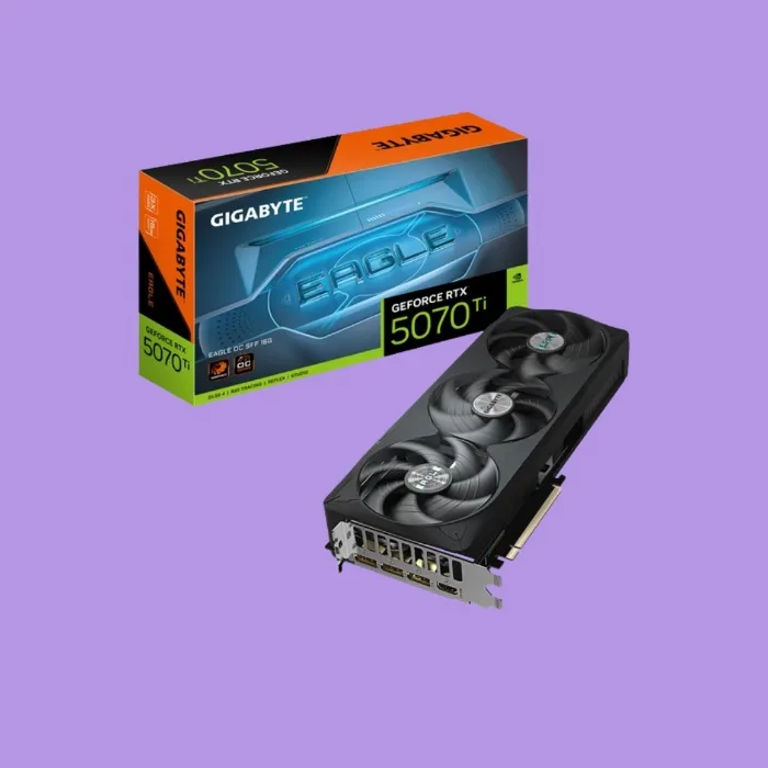 GIGABYTE GeForce RTX 5070 Ti EAGLE OC SFF 16G Graphics Card - 16GB GDDR7, 256bit, PCI-E 5.0, 2542 MHz Core Clock, 3 x DP 2.1a, 1 x HDMI 2.1b, NVIDIA DLSS 4, GV-N507TEAGLE OC-16GD