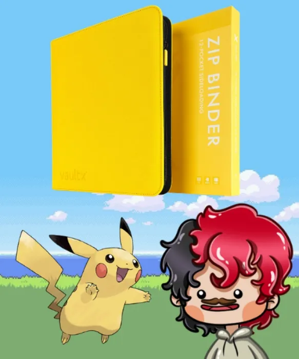 Vault X 12 Pocket Zip Trading Card Binder 480 Cards Exo-Tec (Yellow)