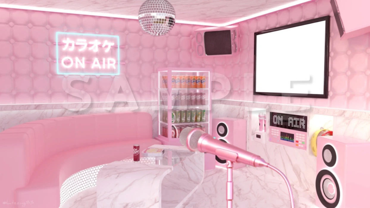 【配信素材】 Vtuber room KARAOKE