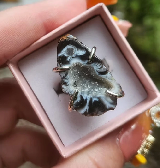 Geode Druzy Sparkle Ring