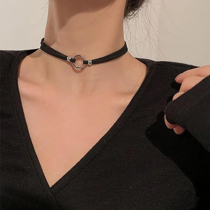 black choker necklace